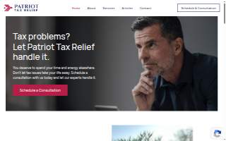 Patriot Tax Relief website