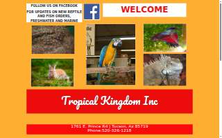 Tropical Kingdom of Catalina Foothills website