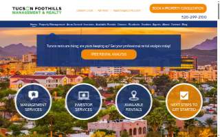 Tucson Foothills Management & Realty of Catalina Foothills website