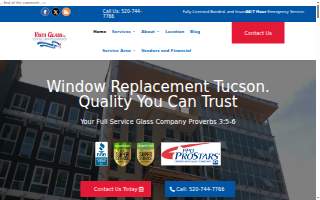 Vista Glass of Catalina Foothills website