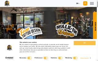 Cleopatra Ink Tattoo & Piercing Chandler Studio website