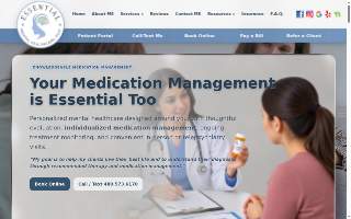 Essential Mental Healthcare, PLLC website