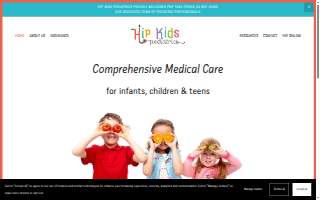 Hip Kids Pediatrics website