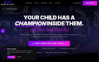 MUV Martial Arts - West Chandler website