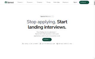 Sprout Marketing and Design website