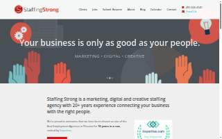 Staffing Strong website