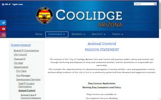 Coolidge Animal Control website
