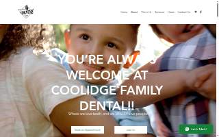 Coolidge Family Dental Care website