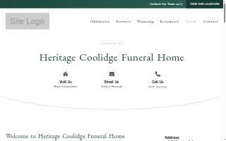Heritage Coolidge Funeral Home website