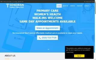 Sonoran Family Practice website