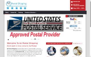 Az Postal Shipping and Penske Truck Rentals website