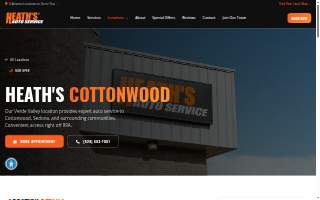 Heath's Auto Service - Cottonwood website