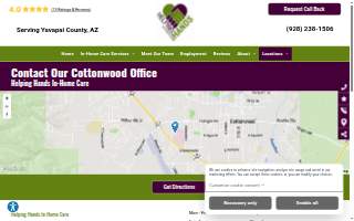 Helping Hands-In Home Care website