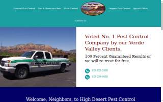 High Desert Pest and Weed Control of Cottonwood website