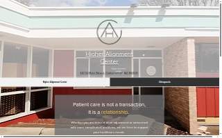 Higher Alignment Chiropractic website