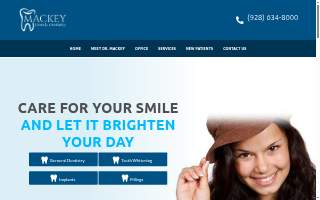 Mackey Family Dentistry website