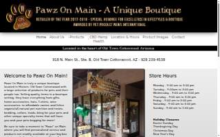 Pawz On Main website