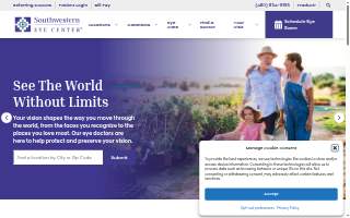 Southwestern Eye Center of Cottonwood website