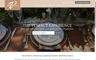 Verve Events & Tents website