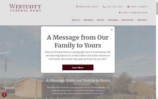 Westcott Funeral Home website