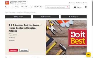 B&D Lumber And Hardware website