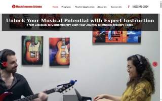 Music Lessons Arizona website