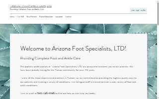 Arizona Foot Specialists, LTD website