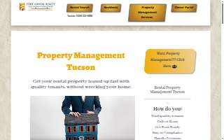 Fort Lowell Realty & Property Management website