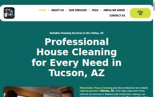 Homemaker House Cleaning website