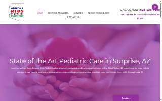 Arizona Kids Pediatrics of El Mirage website