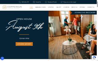 Coppersun, Manufactured Home 55+ Lifestyle Community website
