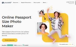 PhotoAiD - Passport Photos & Renewal Photos website