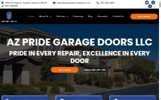 Pride Garage Doors LLC website