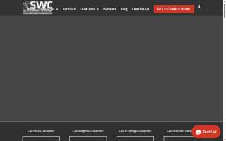 SWC Auto Body El Mirage website