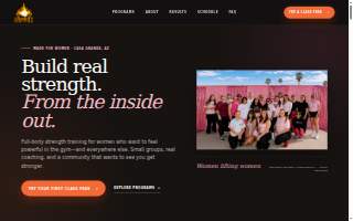 Desert Blaze Fitness website
