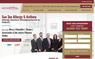 San Tan Allergy & Asthma of Eloy website