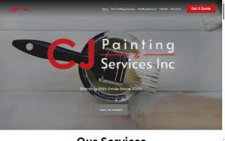 CJ Painting & Services Inc website