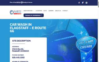 Clean Freak Car Wash of Flagstaff website