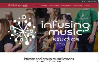 Infusing Music Studios website