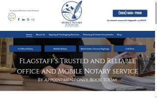 Mobile Notary of Flagstaff website