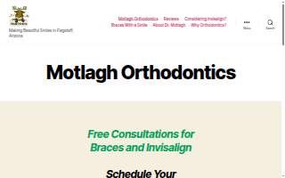 Motlagh Orthodontics website
