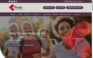 Peak Heart & Vascular of Flagstaff website