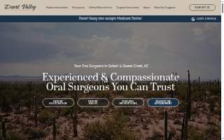 Desert Valley Oral Surgery website