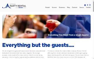 Arizona Party Rental of Flowing Wells website