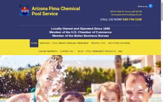 Arizona Pima Chemical Pool Service website
