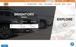 Cactus Auto website