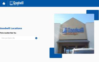Goodwill Thrift Store website