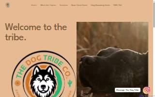 The Dog Tribe Co. website