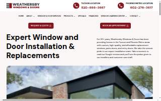 Weathersby Windows & Doors of Flowing Wells website