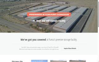 Premier Storage Condos website